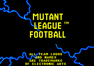 Заставка игры Mutant League Football